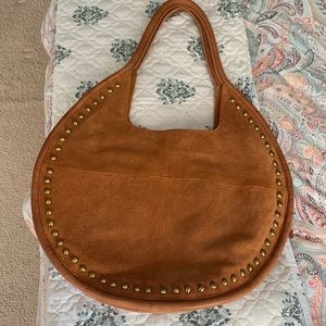 Suede handbag by Anthropologies